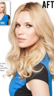 If your hair is short, add the 16" EasiXtend Human Hair extensions