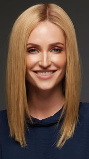 GWYNETH EXCLUSIVE COLORS by Jon Renau 14/26S10 SHADED PRALINES N CREAM  | Light Gold Blonde and Medium Red-Gold Blonde Blend, Shaded with Light Brown