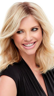 EASIPART HH XL 12" by easihair in 12FS8 SHADED PRALINE | Medium Natural Gold Blonde, Light Gold Blonde, Pale Natural Blonde Blend, Shaded with Dark Brown PPC MAIN IMAGE FB MAIN IMAGE