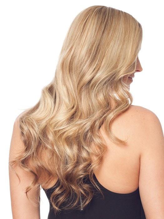 EASIPART HUMAN HAIR XL 18" by easihair can be heat-styled with a flat iron or curling iron creating the perfect integration