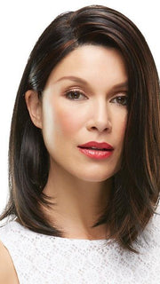 Style with one side behind the ear