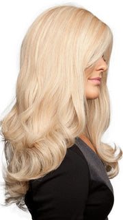 100% Human Hair, Hand-Tied Cap and Lace Front (This piece has been styled and curled)