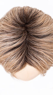 CANDY BLONDE ROOTED 101.27.60 | Pearl Platinum, Dark Strawberry Blonde, and Pearl White Blend with Dark Shaded Roots