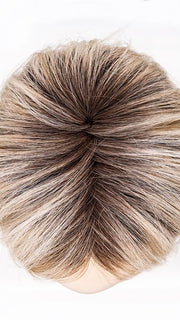 PEARL BLONDE ROOTED 101.24.20 | Pearl Platinum, Lightest Ash Blonde and Light Strawberry Blonde Blend with Dark Shaded Roots