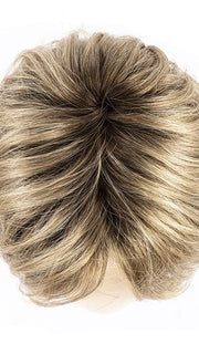BAHAMA BEIGE SHADED 16.25.20 | Medium Blonde and Lightest Golden Blonde with Light Strawberry Blonde Blend and Shaded Roots