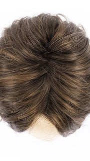 CHOCOLATE SHADED 830.6.27 | Dark and Medium Brown Blended with Light Auburn Brown and Dark Strawberry Blonde with Shaded Roots