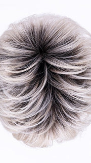 METALLIC BLONDE ROOTED 60.101.51 | Pearl White, Pearl Platinum with Dark and Lightest Brown and Grey Blend with Shaded Roots