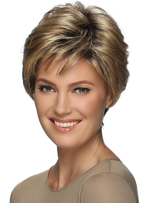BILLIE by ESTETICA in RMH12/26RT4 | Light Brown with Golden Blonde highlights with Dark Brown Root PPC MAIN IMAGE FB MAIN IMAGE