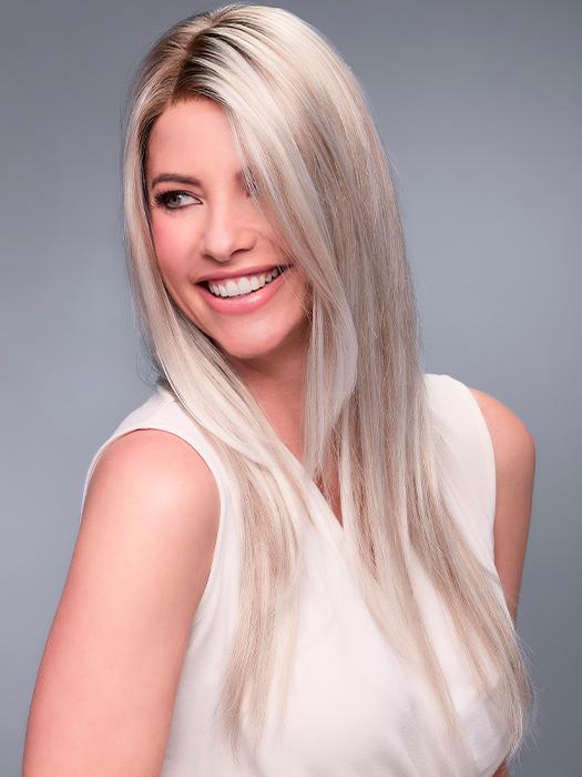 ZARA LITE by Jon Renau in FS17/101S18 PALM SPRINGS BLONDE | Light Ash Blonde with Pure White Natural Violet Bold Highlights, Shaded with Dark Natural Ash Blonde PPC MAIN IMAGE