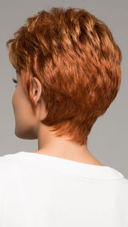 WHISPER by RAQUEL WELCH in R28S GLAZED FIRE | Fiery Red with Bright Red Highlight on Top