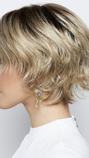 The short textured layers make this style is easy and breezy to wear all day
