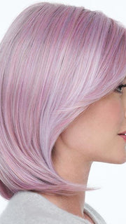 A feminine softly layered bob that includes tapered lengths throughout that gently fall to just below the chin