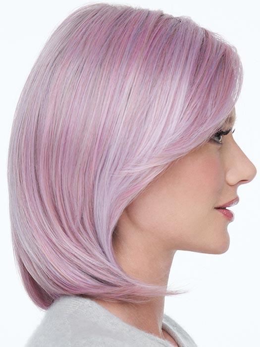 A feminine softly layered bob that includes tapered lengths throughout that gently fall to just below the chin