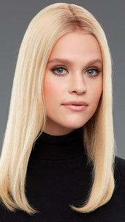 Add seamless volume and coverage on the top of the head and along the part