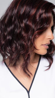 JULIANNE LITE by Jon Renau in FS2V/31V CHOCOLATE CHERRY | Black/Brown Violet, Medium Red/Violet Blend with Red/Violet Bold Highlights