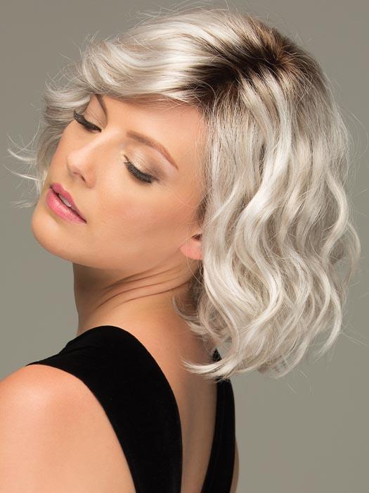 VIOLET by ESTETICA in SILVERSUNRT8 | ICED BLONDE WITH SOFT SAND & GOLDEN BROWN ROOTS