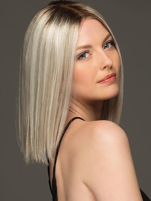SUTTON by ESTETICA in SILVERSUNRT8 | ICED BLONDE WITH SOFT SAND & GOLDEN BROWN ROOTS PPC MAIN IMAGE