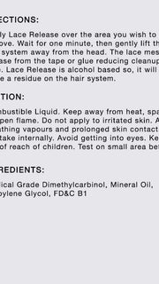 INGREDIENTS & DIRECTIONS