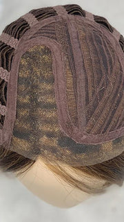 CAP CONSTRUCTION | Lace Front | Monofilament Part | HAZELNUT MIX | Medium Brown base with  Medium Reddish Brown and Copper Red highlights