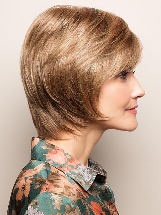 Sophisticated short style with face-framing layers and razor-edged nape