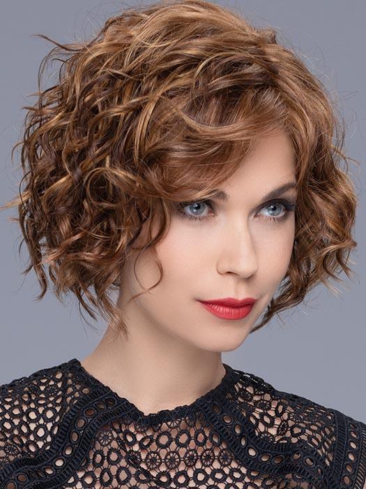 Debra | Auburn Red Synthetic Mono Top Wig with Lace Front | Clearance