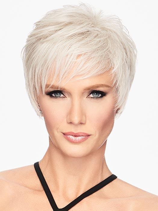 SHORT SHAG by HAIRDO in R56/60 SILVER MIST | Lightest Gray Evenly Blended with Pure White PPC MAIN IMAGE FB MAIN IMAGE