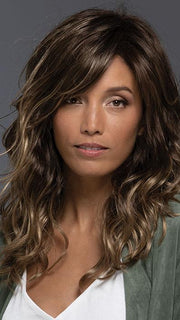 REEVES by Estetica in TOFFEE-LATTE | Light Chestnut Brown Base with Caramel Blonde Highlights