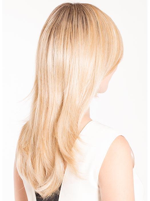 HONEY WITH CHAI LATTE | Light Golden Brown with Pale Golden Blonde & Meidum Golden Blonde Highlights on Top, Medium Brown Roots