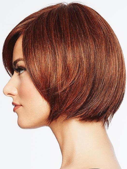 A no-fuss, contemporary, tapered bob that is perfect for a fun change of look or a fast and easy answer to a bad hair day