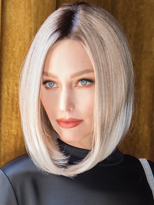 CHEYENNE by RENE OF PARIS in MELTED MARSHMALLOW | Subtly warm dark sandy blonde blend with medium brown roots and light ash blonde tips and highlights