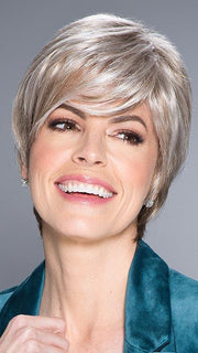 ROSE by JON RENAU in 101F48T | Soft White Front, Light Brown with 75% Grey Blend with Soft White Tips