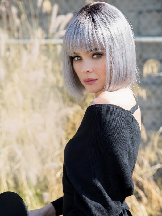 NICO by RENE OF PARIS in SMOKY-GRAY-R | Medium gray with silver highlights and blue undertones with dark roots FB MAIN IMAGE