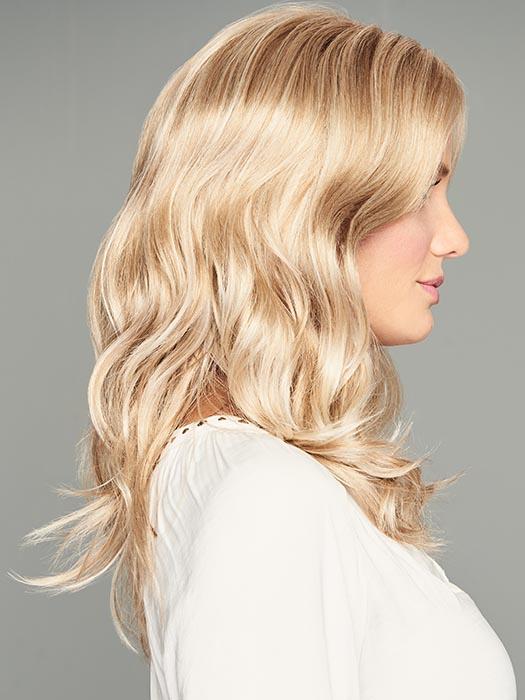 Lace front monofilament center part allows for off-the-face styling and gives the overall silhouette a contemporary edge