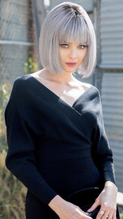 The Nico Wig by Rene of Paris is a sleek and effortless chin-length bob style for all face shapes.