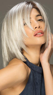 A blunt cut bob with wispy bangs
