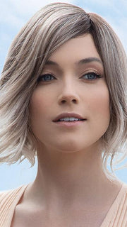 SAFI by RENE OF PARIS in MELTED MARSHMALLOW | Subtly warm dark sandy blonde blend with medium brown roots and light ash blonde tips and highlights PPC MAIN IMAGE FB MAIN IMAGE