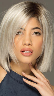 ELLIS by ESTETICA in SILVERSUNRT8 | ICED BLONDE WITH SOFT SAND & GOLDEN BROWN ROOTS PPC MAIN IMAGE FB MAIN IMAGE