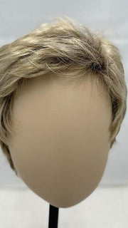 DEBBIE by ELLEN WILLE in CHAMPAGNE ROOTED 22.16.25 | Light Beige Blonde, Medium Honey Blonde, and Platinum Blonde blend with Dark Roots