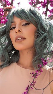 BREEZY WAVEZ by RENE OF PARIS in SMOKY-FOREST | Forest Green Base with Off-Black Roots