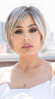 PEARL-BLONDE-ROOTED 101.14.16 | Pearl Platinum, Dark Ash Blonde, and Medium Honey Blonde Mix with Darker Roots