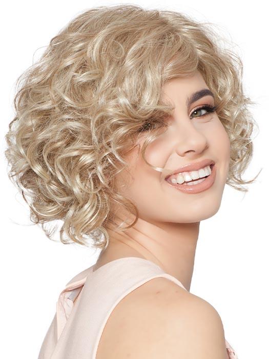 Heidi by Wig Pro is a classic look with a chin-length layered bob with tighter curls