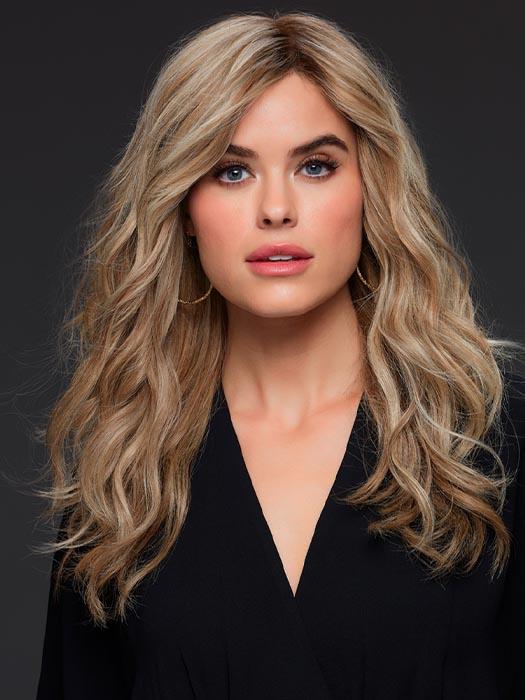 ANGIE by Jon Renau in 12FS12 MALIBU BLONDE | Light Brown, Light Natural Gold Blonde and Pale Natural Gold-Blonde Blend, Shaded with Light Gold Brown