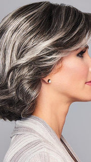 MODERN MOTIF by GABOR in GL44-66SS SUGARED NICKEL | Deep charcoal base blends into multi-dimensional tones of medium grey with steely white highlights