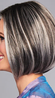 HIGH SOCIETY by GABOR in GL44-66SS SUGARED NICKEL | Deep charcoal base blends into multi-dimensional tones of medium grey with steely white highlights
