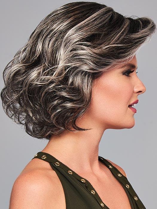 HIGH IMPACT by GABOR in GL44-66SS SUGARED NICKEL | Deep charcoal base blends into multi-dimensional tones of medium grey with steely white highlights