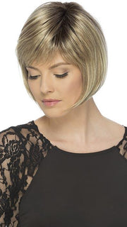 SANDRA by ESTETICA in RH1488RT8 | Dark Blonde w/Light Copper Blonde Highlights & Golden Brown Roots