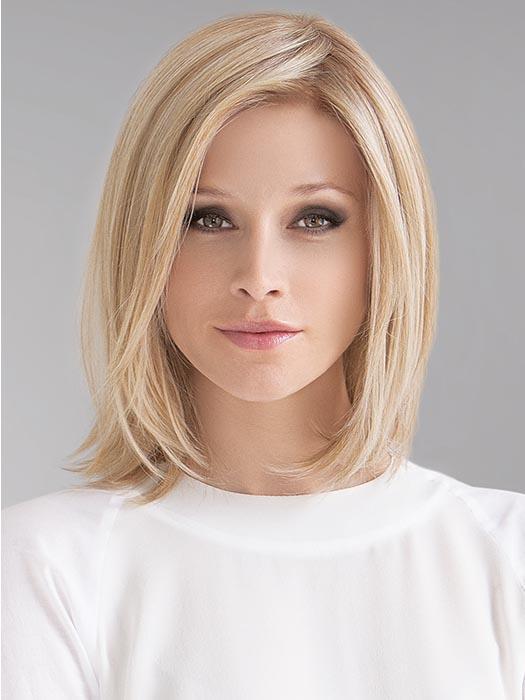 CATCH by ELLEN WILLE in CHAMPAGNE ROOTED | Med Beige Blonde,  Medium Gold Blonde, and Lightest Blonde blend with Darker Roots PPC MAIN IMAGE