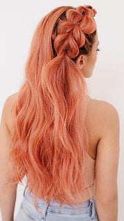 LAVISH WAVEZ by RENE OF PARIS in DUSTY-ROSE | Dark brown base with rose gold mix