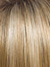 CREAMY-TOFFEE-LR | Light platinum blonde and light honey blonde 50/50 blend with a darker Root