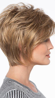 Delicate layers blend and transform from neck-grazing softness to a sumptuous, full crown.